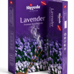 Shivesta Premium Lavender Incense Sticks in elegant lavender-themed packaging with incense holder, manufactured in India for bulk wholesale, OEM, private label, and global export.